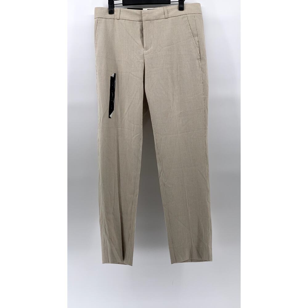 BANAN REPUBLIC Women's Kha-Kee Stripe Ryan Slim-Fit Straight-Leg Pants SZ 6
